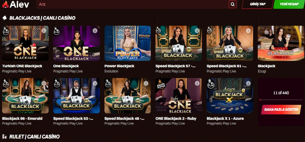 alev casino slots